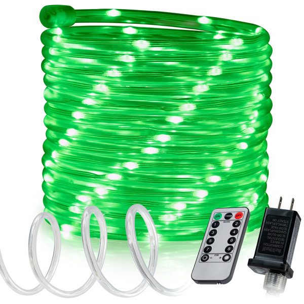 The Holiday Aisle® 150ft 8-Mode Waterproof LED Rope Light | Wayfair